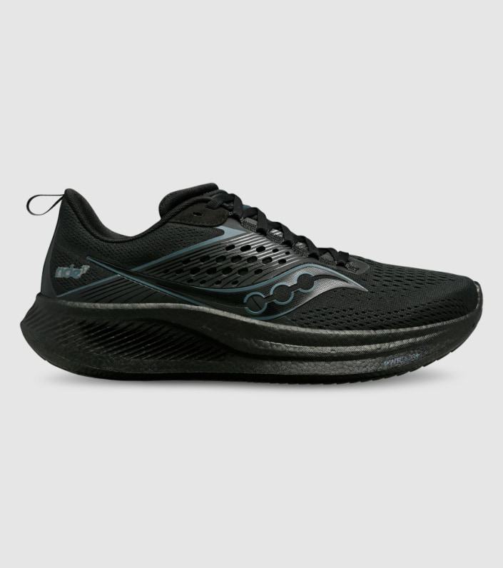SAUCONY WOMENS RIDE 17 - TRIPPLE BLACK