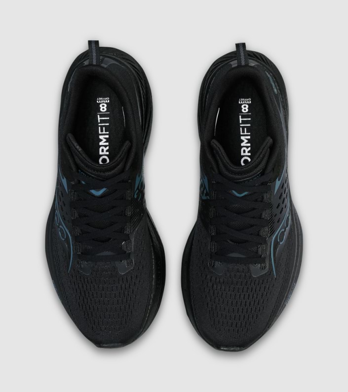 SAUCONY WOMENS RIDE 17 - TRIPPLE BLACK - Image 4