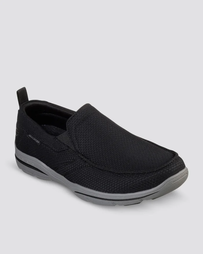 SKECHERS MENS HARPER WALTON - BLACK - Image 2