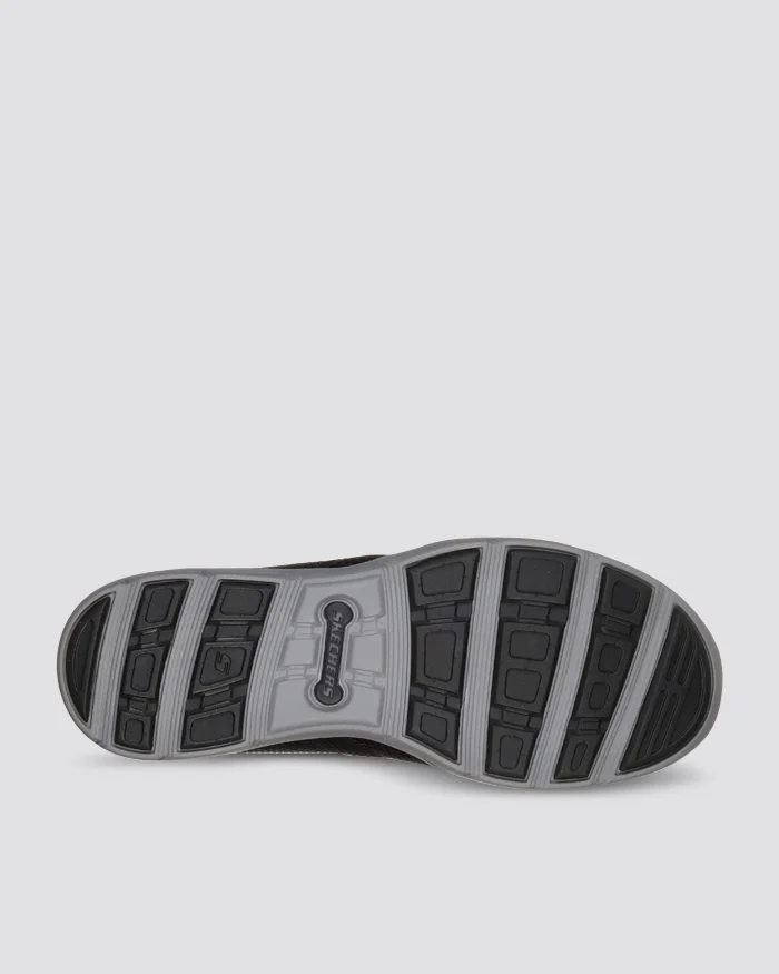 SKECHERS MENS HARPER WALTON - BLACK - Image 4