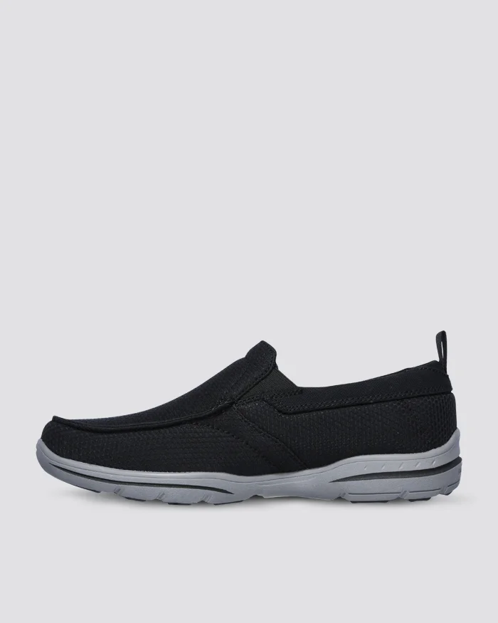 SKECHERS MENS HARPER WALTON - BLACK - Image 5