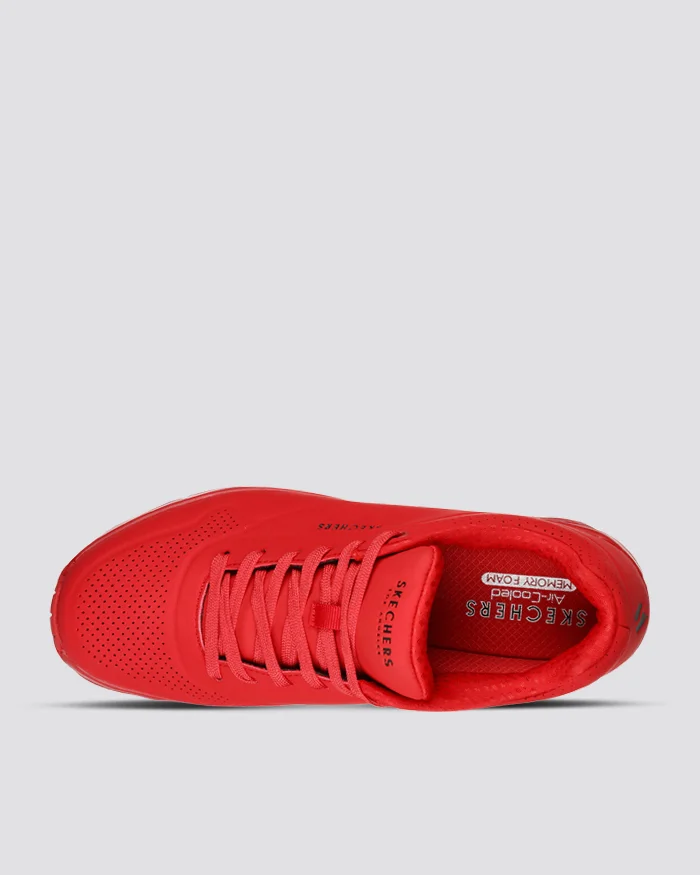 SKECHERS MENS UNO STAND ON AIR - RED - Image 3