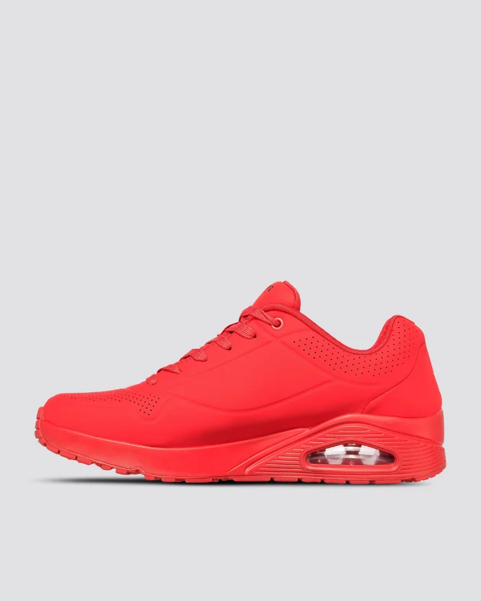 SKECHERS MENS UNO STAND ON AIR - RED - Image 4