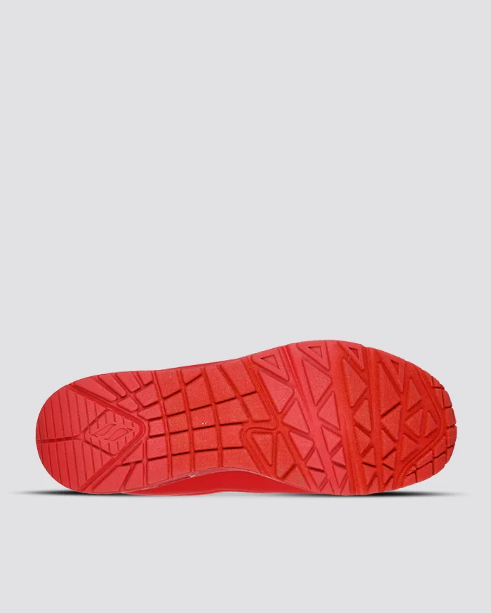 SKECHERS MENS UNO STAND ON AIR - RED - Image 5